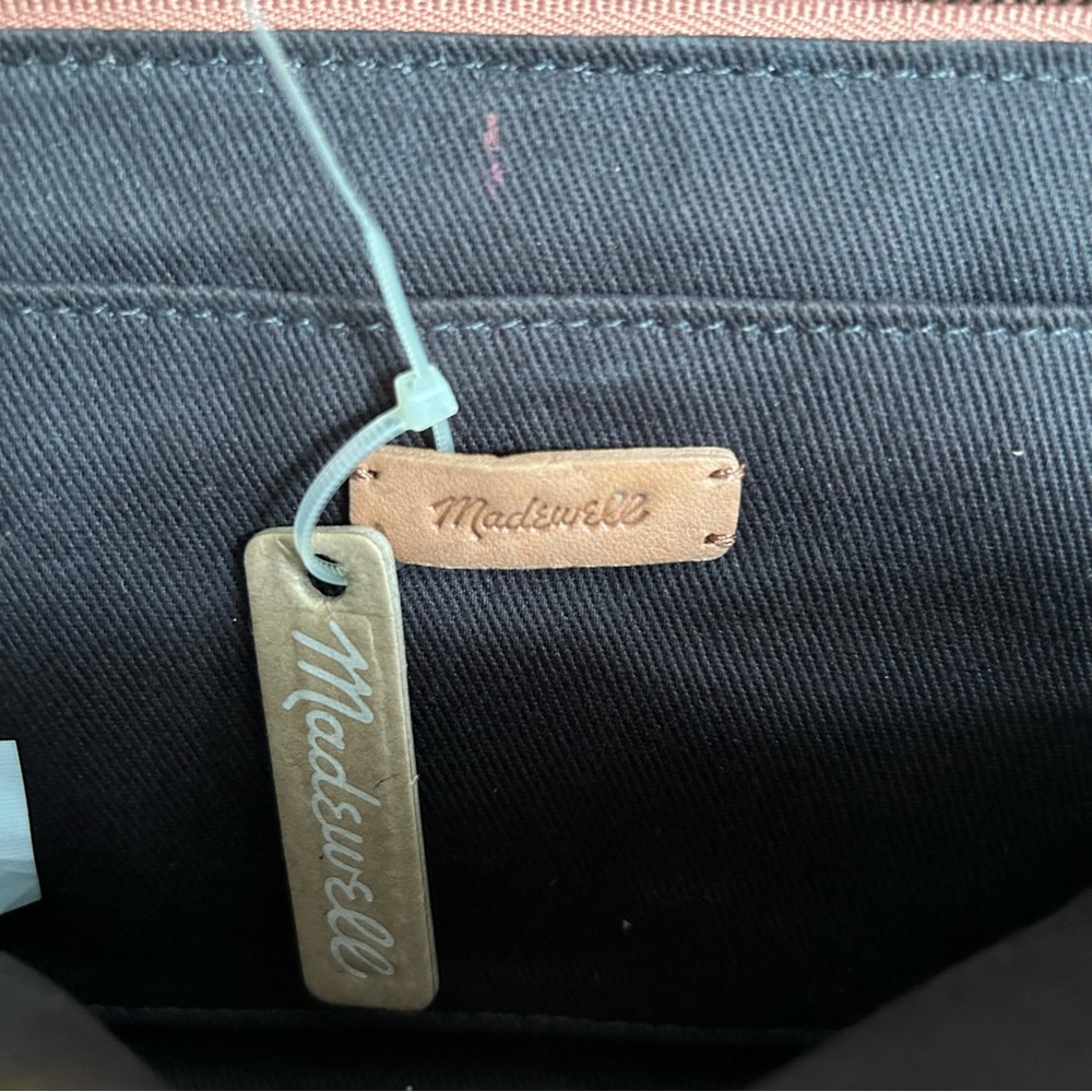 Madewell The Morgan Crossbody Bag Purse Tan Magnet Closure Inner Mirror - Picture 9 of 9